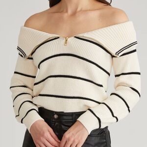 525 America Sierra Off Shoulder Pullover Sweater